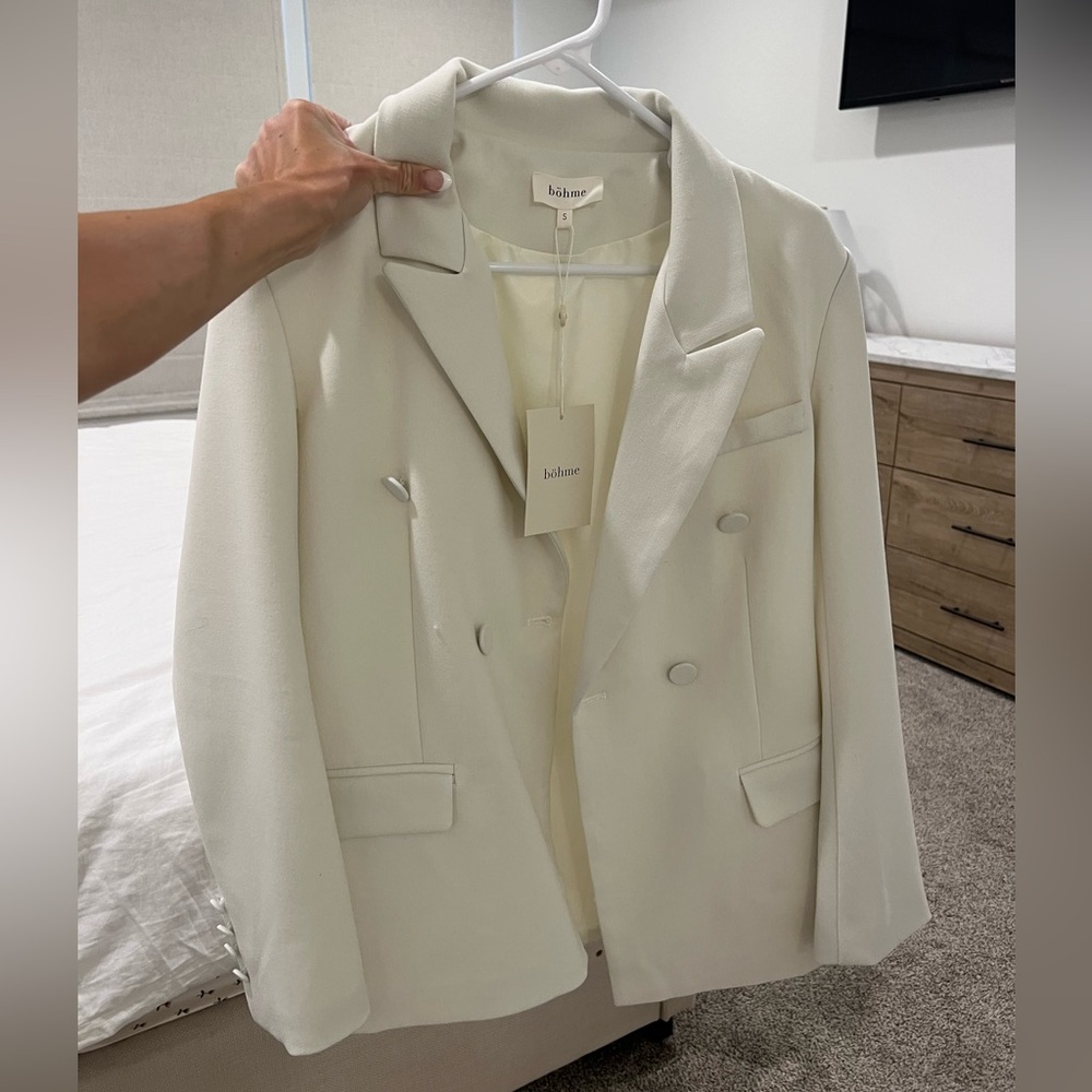Brand new BOHME oversized blazer in ivory